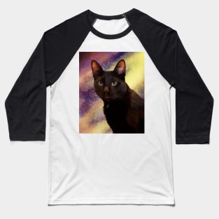 Cosmic Cat Magic Baseball T-Shirt